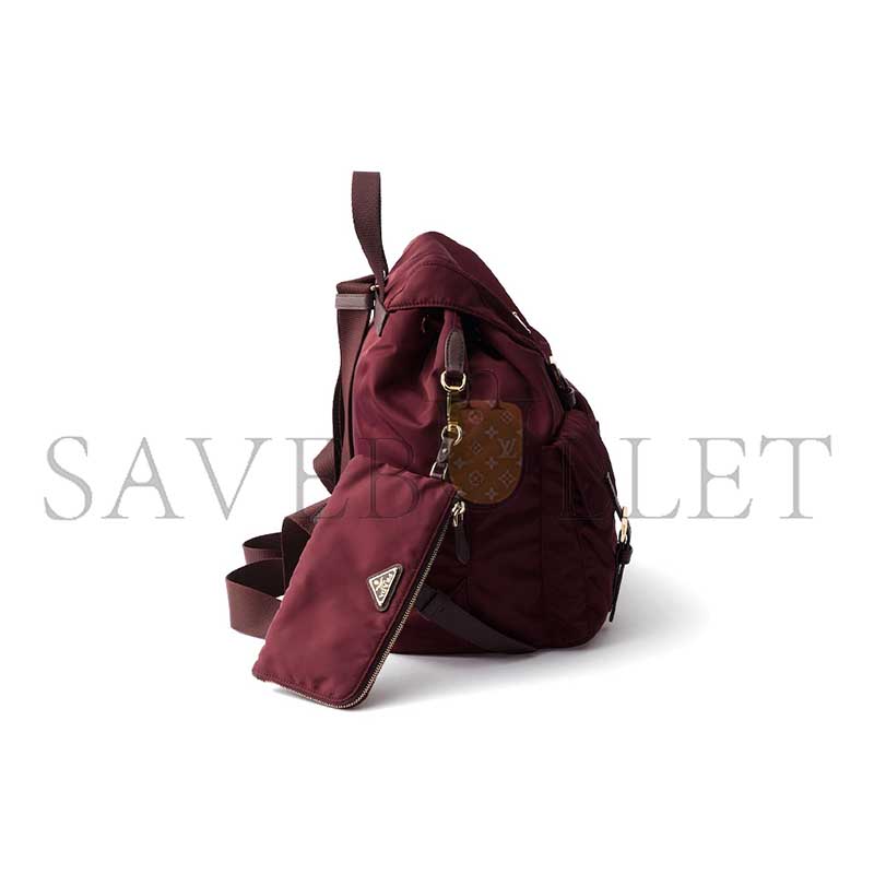 PRADA MEDIUM RE-NYLON BACKPACK WITH POUCH 1BZ811 (32*30*15cm) 